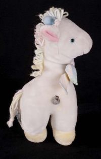 Eden White Horse Pony Musical Animated Plush Lovey Stuffed Animal